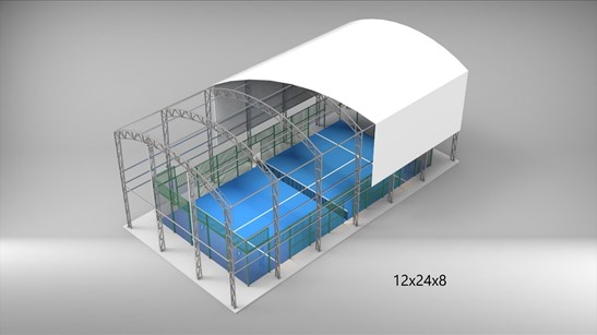 padelhall utomhusbanor padeltak unisport