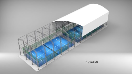 padelhall utomhusbanor padeltak unisport