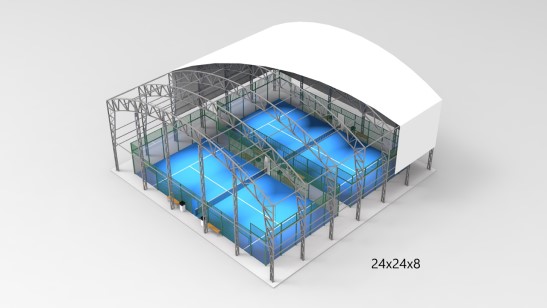 padelhall utomhusbanor padeltak unisport