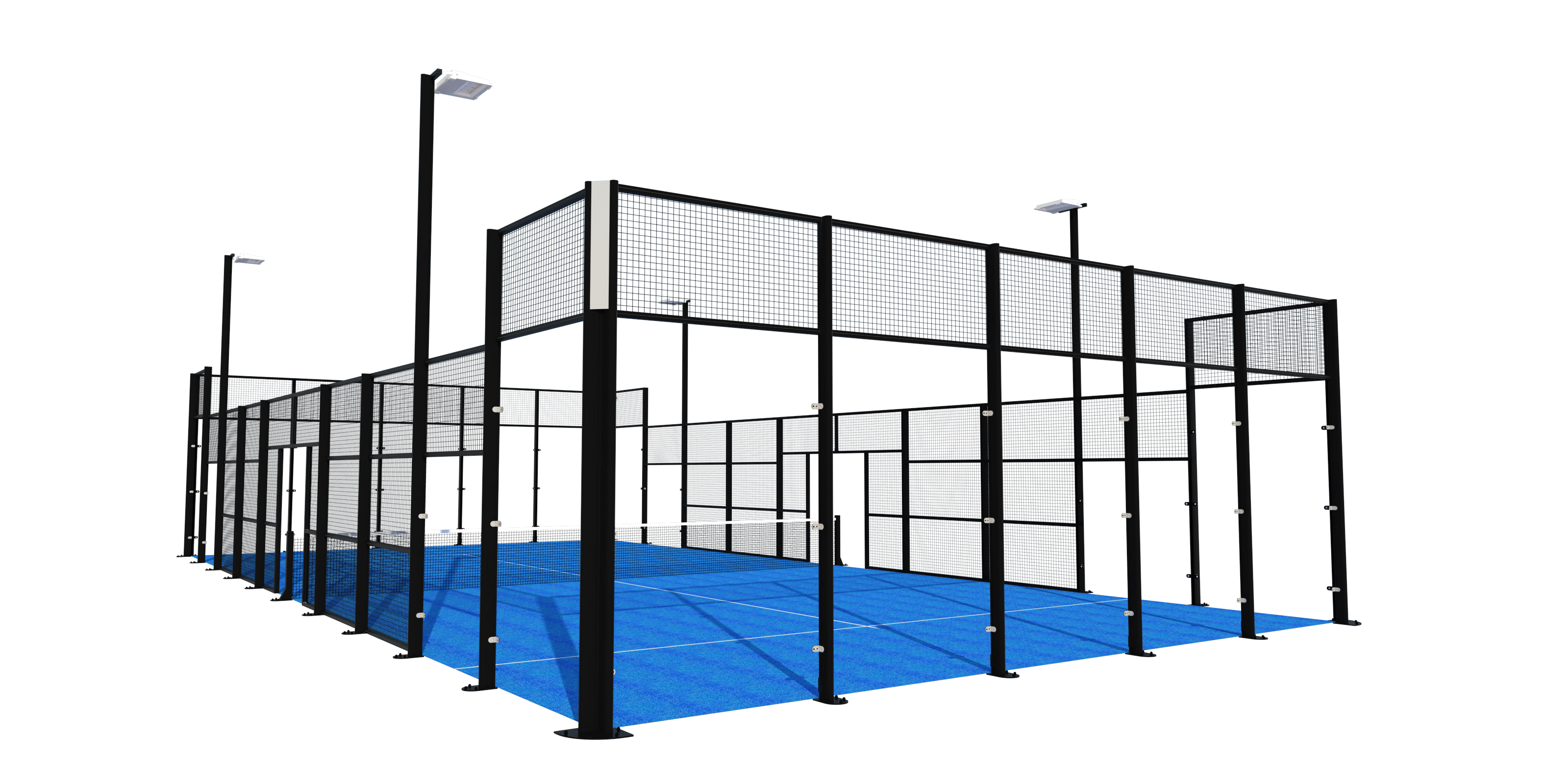 unisport padelbane aluminium